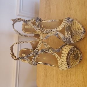 Snake print sandal, Size 41